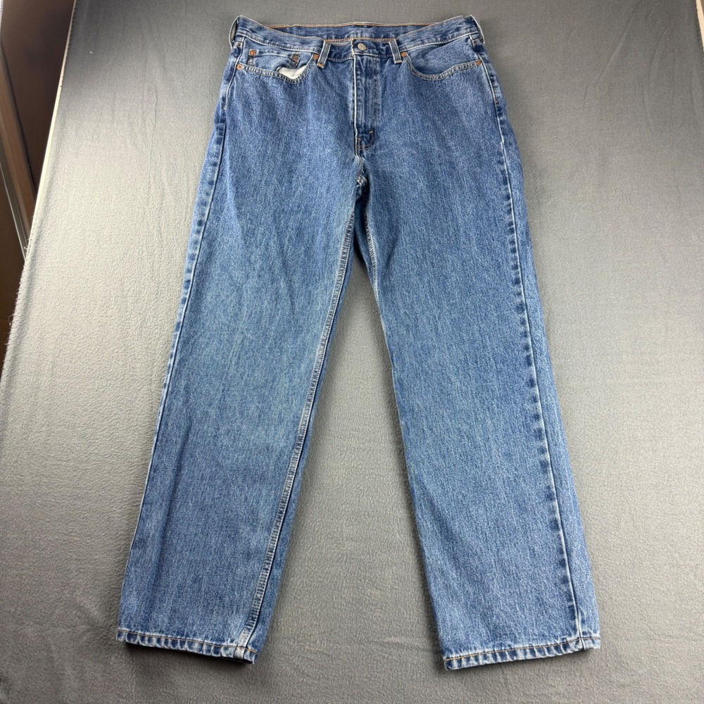 Levis 550 Jeans Men's 36x32 Blue Relaxed Fit Tapered Leg Baggy Loose Fit Baggy